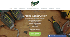 Desktop Screenshot of greeneconstructioninc.com